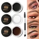Eye Brow Tattoo Tint Dye Gel Eyebrow Cream With Brush Waterproof Long Lasting✿ `