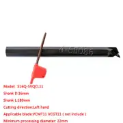 S16Q-SVQCL11 16×180mm Internal Lathe Turning Tool Boring Bar For VCGT11 Inserts