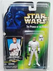 Star Wars Kenner Potf2 Luke Skywalker Stormtrooper Green Card Action Figure Misp