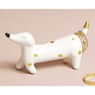 [SECOND LOOK]英國雜貨  臘腸狗狗 陶瓷 戒指架 珠寶架