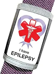 Epilepsy Alert Medical ID Seatbelt Tag- List Seizure Type, Triggers, Best Response, Meds, Contacts, Allergies, Diet and More