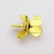 QONXIX 1PC 5-Blades Metal Propeller 3mm M3 25mm Submerged RH LH Prop, for RC Boat Scale Marine Aircraft Carrier Submarine RC Boat Propellers (Color : 1PC Right Hand)