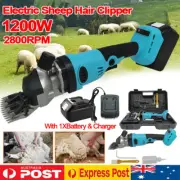 Cordless Sheep Shears Shearing Farm Goat Alpaca Livestock Wool + Battery Charger