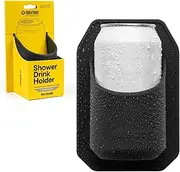 TOOLETRIES Shower Drink Holder - 100% Silicone Can Holder for Beer or Soda - Bathroom Accessory - Silicone-Grip Technology, No Adhesive Needed - Charcoal