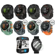 Garmin Instinct 3 Rugged GPS Smartwatch Warranty Bundle | 45mm|50mm AMOLED|Solar