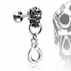 Piercing Labret Lip Skull Handcuff