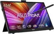 ASUS ProArt PA169CDV Pen Display – 15.6", IPS, 4K UHD (3840 x 2160), WACOM EMR, 100% sRGB, Color Accuracy ΔE < 2, Calman Verified, PANOTNE Validated, USB-C, 10-Point Touch, ASUS Dial, Control Panel