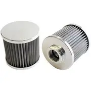Aeroflow Stainless Steel Billet Breather with -10AN Female Thread, AF77-2000