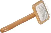 POPETPOP Dog Comb Self-cleaning Slicker Brush for Dogs Cats Grooming Hair Brush for Deshedding Tangle Removal