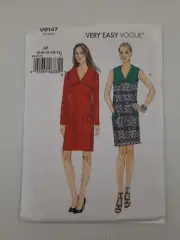 Vogue Sewing Pattern 9147 V9147 Misses Lined Dress Pattern Size 6-14 NEW