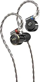 FiiO FD3 PRO Earphones in-Ear Earbuds High Resolution 1DD Deep Bass Detachable MMCX Connector with 2.5/3.5/4.4mm Plugs DLC Black