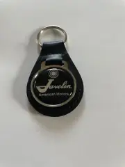 Javelin Keychain Black Leather Key Fob Key Chain
