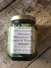Trader Joe's Hawaiian Macadamia Nut Blossom natural Honey Raw & Unfiltered gift