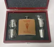 Arizona State Sun Devils 2024 Big 12 Champions 6 oz flask w opt presentation box