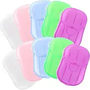 Camping Travel Must-Have: 200pcs Portable Soap Paper Sheets Disposables for Outdoor Activities Soap Paper Box