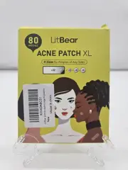LitBear XL Pimple Patches (4 Sizes 80 Patches), Big Acne Patches