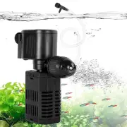 11W Aquarium Internal Filter, 317 GPH Fish Tank With Adjustable Aeration Syst...