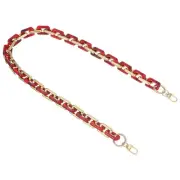 Purse Chain Strap, 31.5 Inch Acrylic Strap Replacement for Handbag, Red