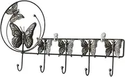 Coat Rack Wall Mounted Home Decor Decorative Rustic for Door Kitchen Bedroom Butterfly