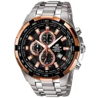 在飛比找蝦皮商城優惠-【CASIO】EDIFICE 新貴耀眼賽車主義三眼指針錶-黑