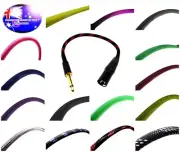 From OZ Quality 1/2/5PC 40cm XLR 3-Pin Male 6.35mm 1/4" Male TS Mono Cable Lead