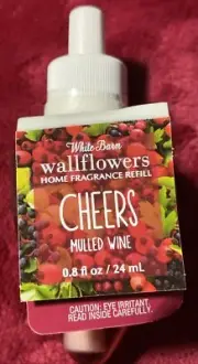 Bath & Body Works/White Barn WALLFLOWERS Refill CHEERS Mulled Wine Sealed