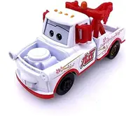 Movie Cars 2 3 Black Storm Jackson McQueen Curz Mater Giant Wheels Cars 1：55 Diecast Vehicles Toys（Mater White）