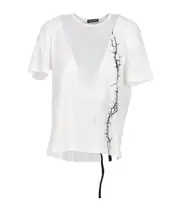 Ann Demeulemeester Fanie Printed Standard T-Shirt XS White