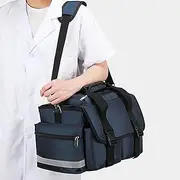 Emergency Medical Duffle Bag Empty, Professional First Responder Bag, First Responder Trauma Bag for Emergencies at Home, Outdoors, Car, Camping, Workplace, Hiking & Survival(Blue)