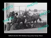 OLD 8x6 HISTORIC PHOTO TULLOCH WINNING THE BRISBANE CUP c1961 GEORGE MOORE 1