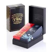 在飛比找momo購物網優惠-【TWG Tea】時尚茶罐雙入禮盒組 英式早餐茶100g+銀