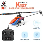 WLtoys K127 RC Helicopter RTF 2.4G 4CH 6-Aixs Gyro Single Blade with 2 Battery