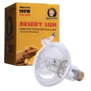 UVA/UVB Heat Spotlight Mercury Vapor Reptile Terrarium Lamp- replicates sunlight