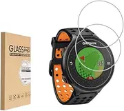 (2 Pack) Screen Protector for Garmin Approach S6 Premium GPS Golf Watch Tempered Glass，9H Hardness Anti Scratch，Bubble Free，Case Friendly Easy Installation