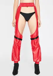 Flame Reckless Ride Vegan Leather Chaps