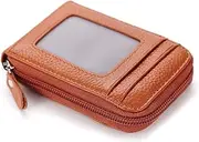 [SKUZA] Wallet,Card Bag,Female Leather Fashion Slim Wallet Purse Unisex Portable Solid Color Leisure Zipper Wallets, Card Cases & Money Organisers for Men Women (Yellow) (Color : Yellow)