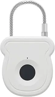 Smart Fingerprin T Padlock, Keyless Gym Locker, Travel Fingerprint Lock, Widely Applicable, Waterproof and Rechargeable, 7.3x4x1.6cm for Doors, Backpacks, Boxes, Drawers,