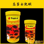 億時代水族+TROPICAL高蛋白乾蝦 德比克 烏龜飼料 魚飼料 龍魚 蝦乾