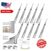 22-Inch Chrome Drawer Slides - Full Extension Ball Bearing, 100 lb Capacity