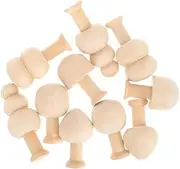 BELLIFFY DIY Wood Tree Ornaments Unfinished Mini Wooden Trees Craft Paintings 15pcs Christmas Dec