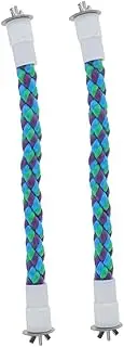 MINAOLULUS 2pcs Bird Perches for Parrots and Birds Climbing Rope Swing Toys Promotes Fitness and Exercise for Macaws and Parakeets