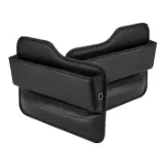 2x PU Leather Filler Storage Box Bag Tidying Pocket For Car Left Right Seat Gap (for: Audi)