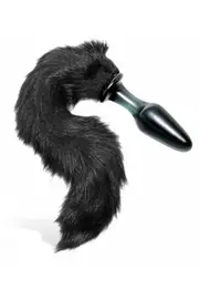 Tailz 4" Long Fox Tail Glass Butt Plug