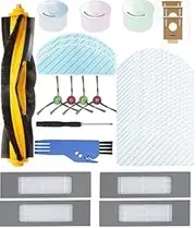 40 PCS Replacement Accessories Compatible with Ecovacs T8,T9, T9 Max Robot Vacuum Cleaner Parts - Roller Brush, Hepa Filter, Side Brush, Fragrance Capsules, Dust Bags,Mop Cloths,Robotic Cleaners Kit