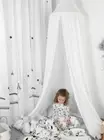 TillYou Princess Microfiber Nursery Bed Canopy White