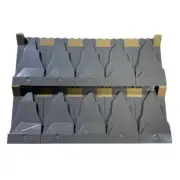 LEGO Lot of 10 WALL ELEMENT 2X4X6 MOUNTAIN Dark Stone Grey 4513326 54782