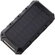 AGM Wireless Charging Solar Black Powerbank with 30000 mAh Battery - 6628XPB31
