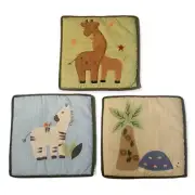 Lambs and Ivy Nursery Decor Jungle Parade 3 Piece Wall Hanging Giraffe Zebra