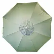 SHELTA AVOCA 220cm FRINGED Beach Shade Umbrella Tilt 98% UV UPF50+ SEASPRAY