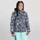 Dare2b Verdict Jkt Black/White Leopard Print, Ski Jacket Waterproof for Girl